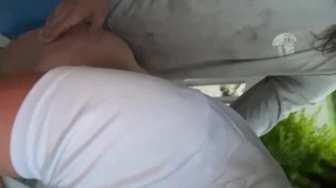 MILF Fucked from behind on Porch
