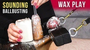 Urethral Sounding with Ballbusting and Wax Play – Femdom | Era