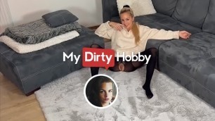 MyDirtyHobby - Gorgeous Blonde Gets Sprayed all over her Ass